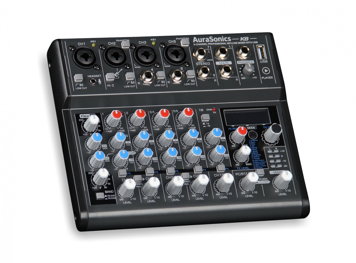 AuraSonics K8 компактный микшерный пульт в Елабуге