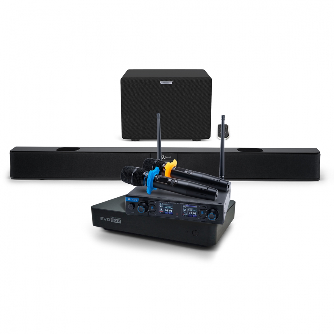 Hi-End караоке-система EVOBOX Premium + EvoSoundBar (саундбар с караоке) в Елабуге