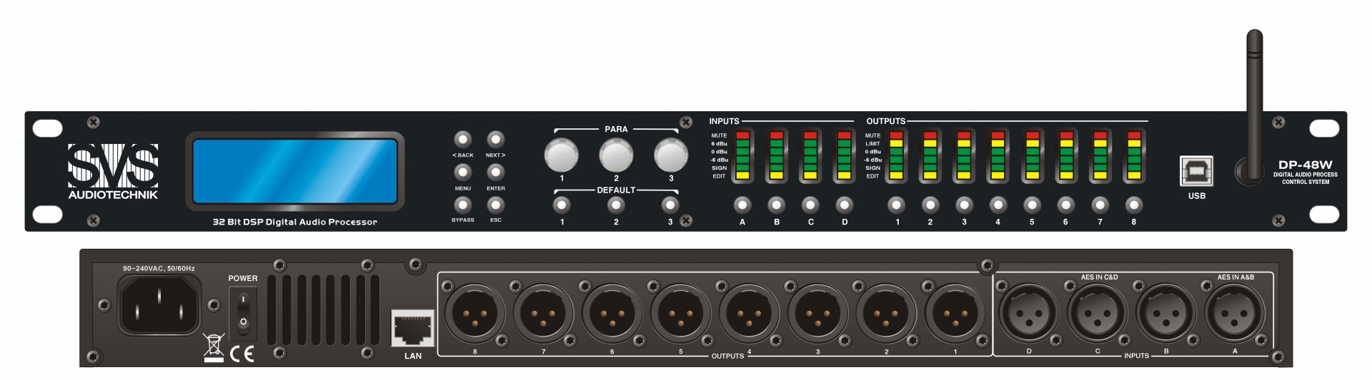 SVS Audiotechnik DP-48W Цифровой процессор: 4 входа 8 выходов в Елабуге