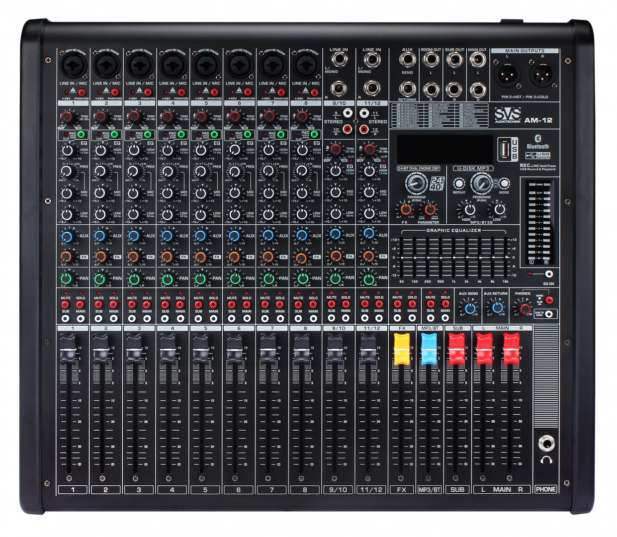 SVS Audiotechnik mixers AM-12 Микшерный пульт аналоговый, 12-канальный в Елабуге