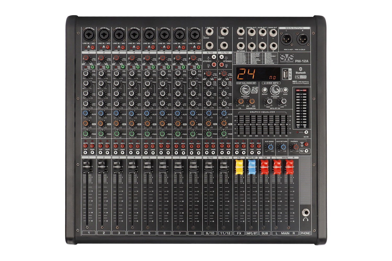 SVS Audiotechnik mixers PM-12A Активный аналоговый микшерный пульт, 12-канальный в Елабуге